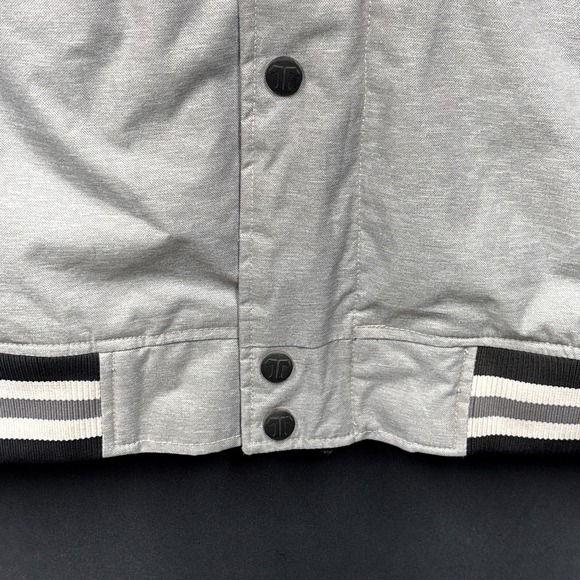 TechNine Winter Athletics Snowboarding Jacket Men's Size L Gray Black Varsity - Picture 10 of 16